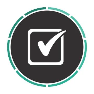 Checklist computer symbol Stock Illustration