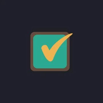 Checklist computer symbol Illustrazione stock