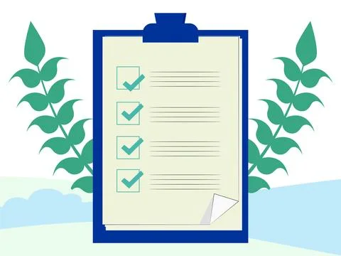 Checklist Concept Illustration Stock Illustration