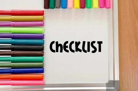 Checklist concept Stock Photos