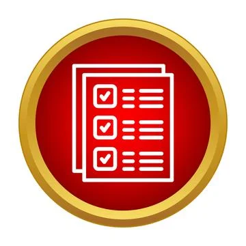 Checklist document completing tasks or survey form 스톡 일러스트