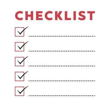 Checklist Document Flat Vector Stock Illustration