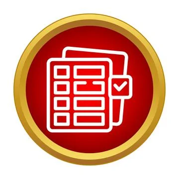 Checklist document icon recognizing task completion イラスト素材
