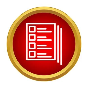 Checklist document icon showing task completion or survey イラスト素材
