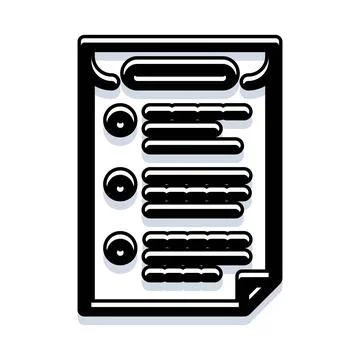Checklist document icon for task management イラスト素材