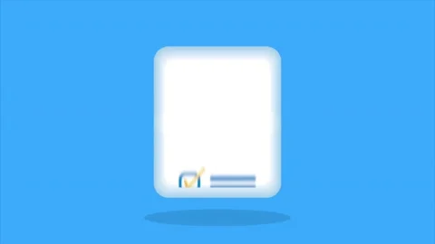 checklist document with marks animation | Stock Video | Pond5