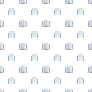 Checklist document pattern repeating on white background Illustrazione stock
