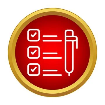 Checklist document with pen checking off tasks イラスト素材
