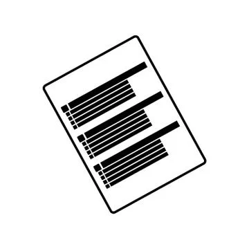 Checklist document sheet Stock Illustration
