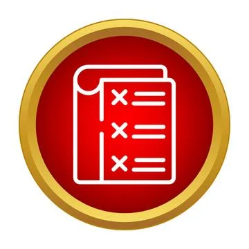 Checklist document showing errors and rejection marks Illustration
