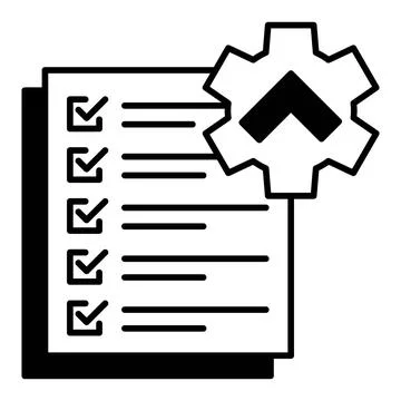 Checklist Dualtone Icon Stock Illustration