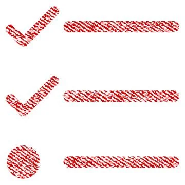 Checklist Fabric Textured Icon 스톡 일러스트