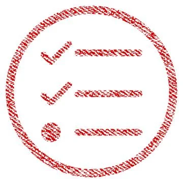 Checklist Fabric Textured Icon Stockillustratie
