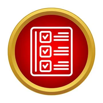 Checklist form with completed tasks and checkmarks Stock Illustration