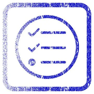Checklist Framed Textured Icon 스톡 일러스트