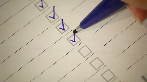 Checklist  have to do thing Stock Footage 36245959