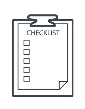 Checklist icon. Checkboxes plan organizer. Vector illustartion Stock Illustration