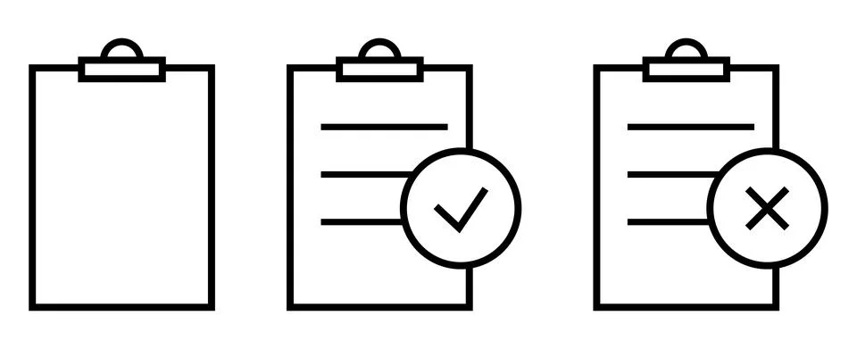 Checklist icon collection. Vector illustration Stock Illustration