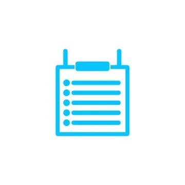 Checklist icon flat. Stock Illustration