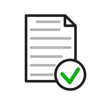 Checklist icon. Flat illustration for web, stock vector design Illustrazione stock