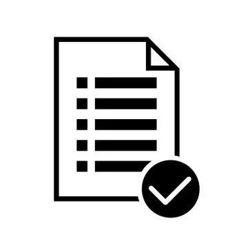 Checklist icon flat style isolated on background. Checklist sign symbol 스톡 일러스트