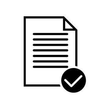 Checklist icon flat style isolated on background. Checklist sign symbol 스톡 일러스트