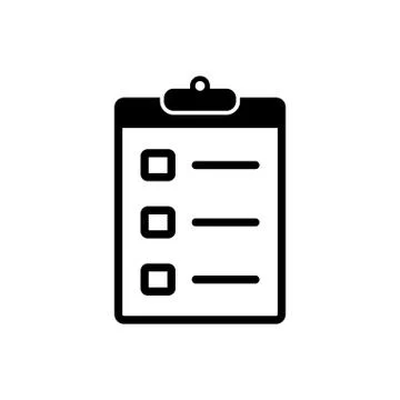 Checklist icon flat style isolated on background. Checklist sign symbol for w 스톡 일러스트