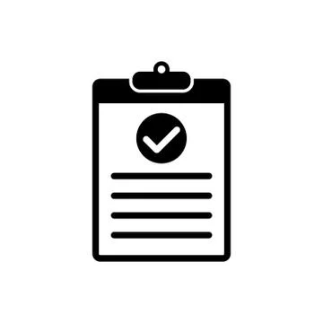 Checklist icon flat style isolated on background. Checklist sign symbol for w 스톡 일러스트