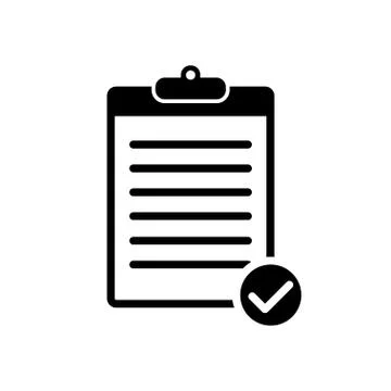 Checklist icon flat style isolated on background. Checklist sign symbol for w 스톡 일러스트