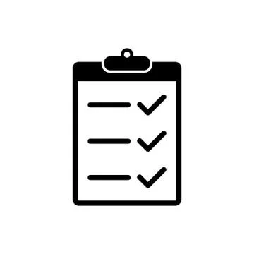 Checklist icon flat style isolated on background. Checklist sign symbol for w 스톡 일러스트