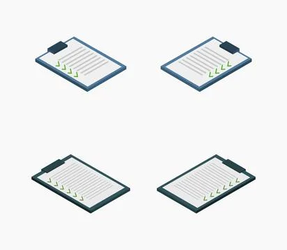Checklist icon illustrated in vector on white background checklist icon il... Stock Photos