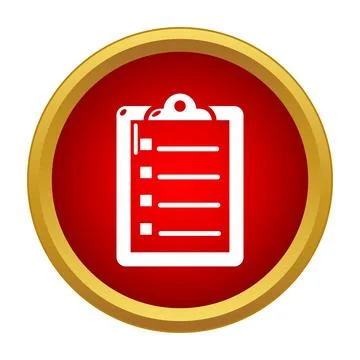 Checklist icon representing task management and planning Stock Illustration