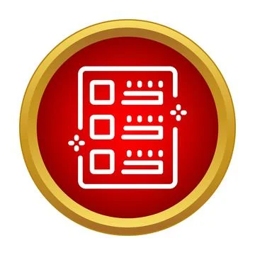 Checklist icon representing task management and planning Stock Illustration