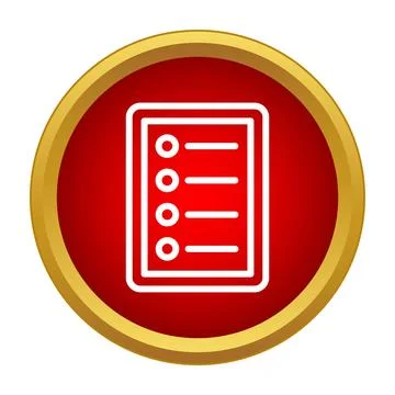 Checklist icon representing task management and planning Stock Illustration