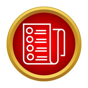 Checklist icon representing task management and organization Stock Illustration