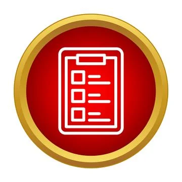 Checklist icon representing task management and planning Stockillustratie