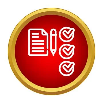 Checklist icon showing document, pencil and checked tasks イラスト素材