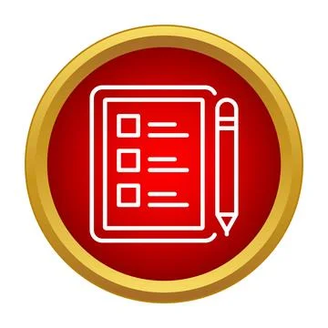 Checklist icon showing task planning and evaluation イラスト素材