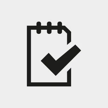 Checklist icon stock vector illustration flat design Stockillustratie