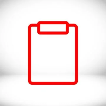 Checklist  icon stock vector illustration flat design Stockillustratie