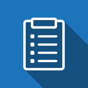Checklist  icon stock vector illustration flat design Stock Illustration