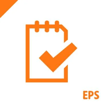 Checklist icon stock vector illustration flat design Stock Illustration