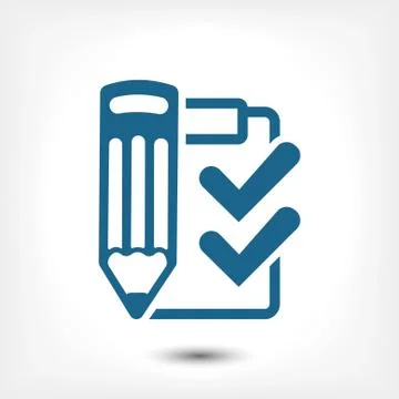 Checklist  icon stock vector illustration flat design Stockillustratie
