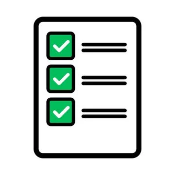 Checklist icon. Task list. Memo. Vector. Illustrazione stock