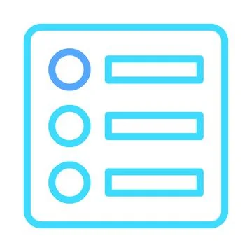Checklist Icon for Task Management Application Illustrazione stock