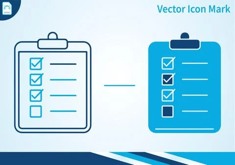 Checklist icon task management to do list organization. Stock-Illustration