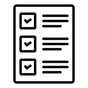 Checklist Icon. User interface Vector Illustration, As a Simple Vector Sign.. Illustrazione stock