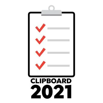 Checklist icon vector. Clipboard and check marks vector. Stock Illustration