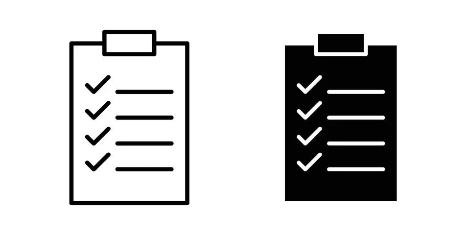 Checklist icon vector design. EPS10 Stock Illustration
