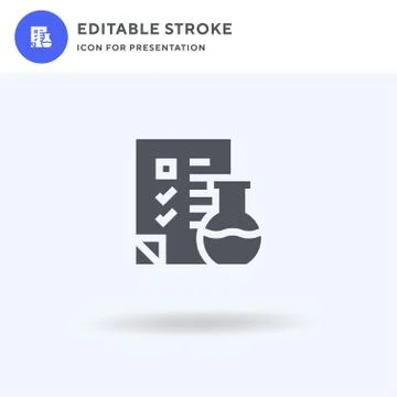 Checklist icon vector, filled flat sign, solid pictogram isolated on white, logo Stock Illustration